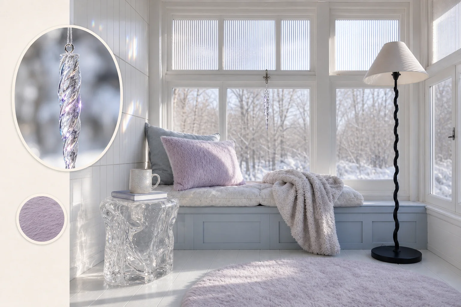 winter porch nook