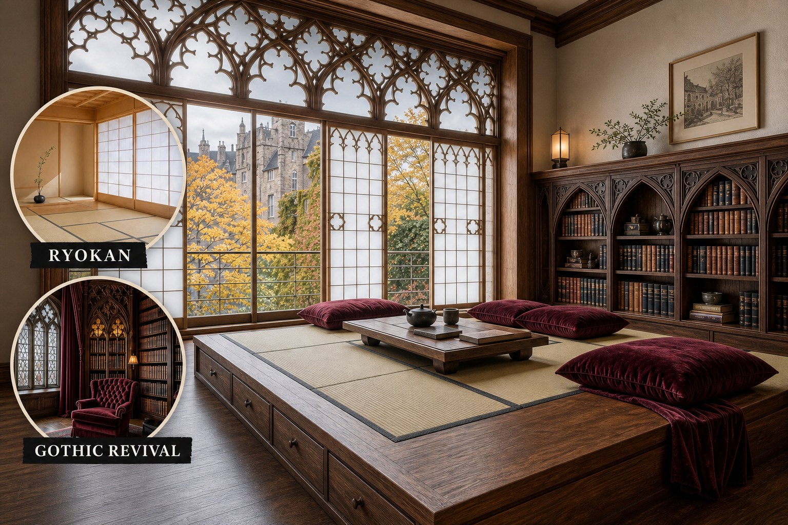 ryokan gothic revival library