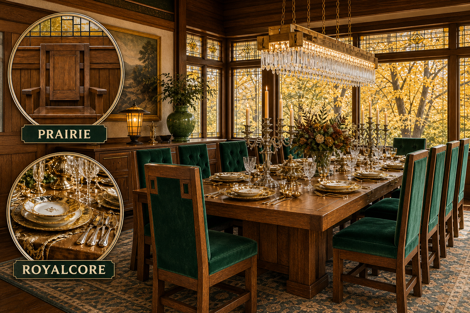 prairie royalcore dining room