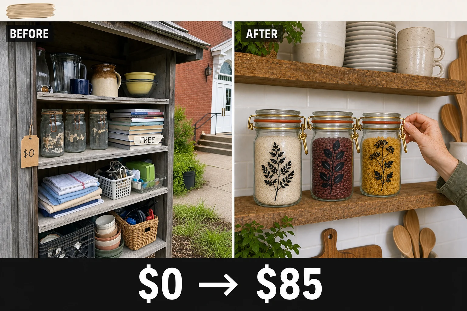 glass jar stenciling project