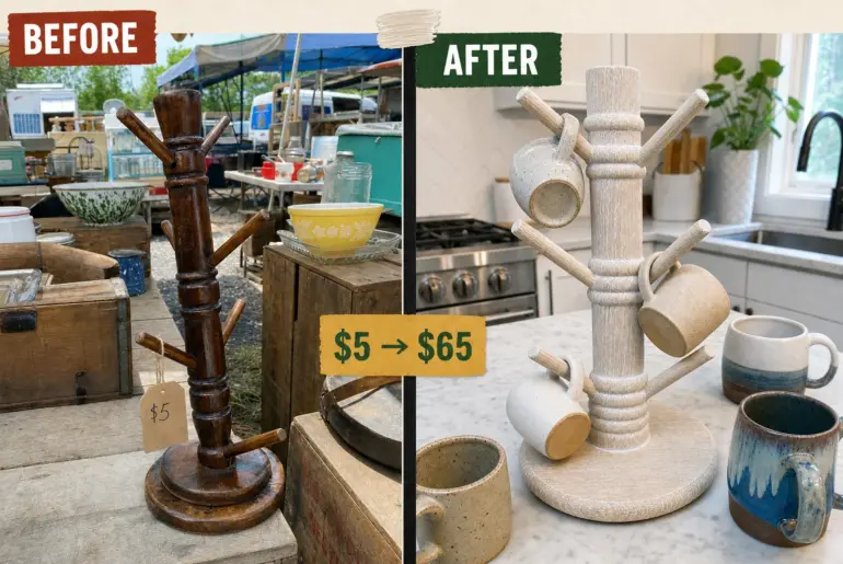 mug tree limewash makeover