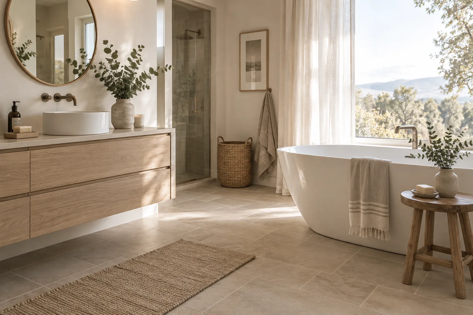 17+ Stunning Bathroom Floor Tile Ideas
