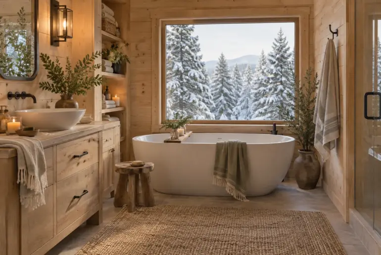 17+ Rustic Cabin Bathroom Ideas for Your Home