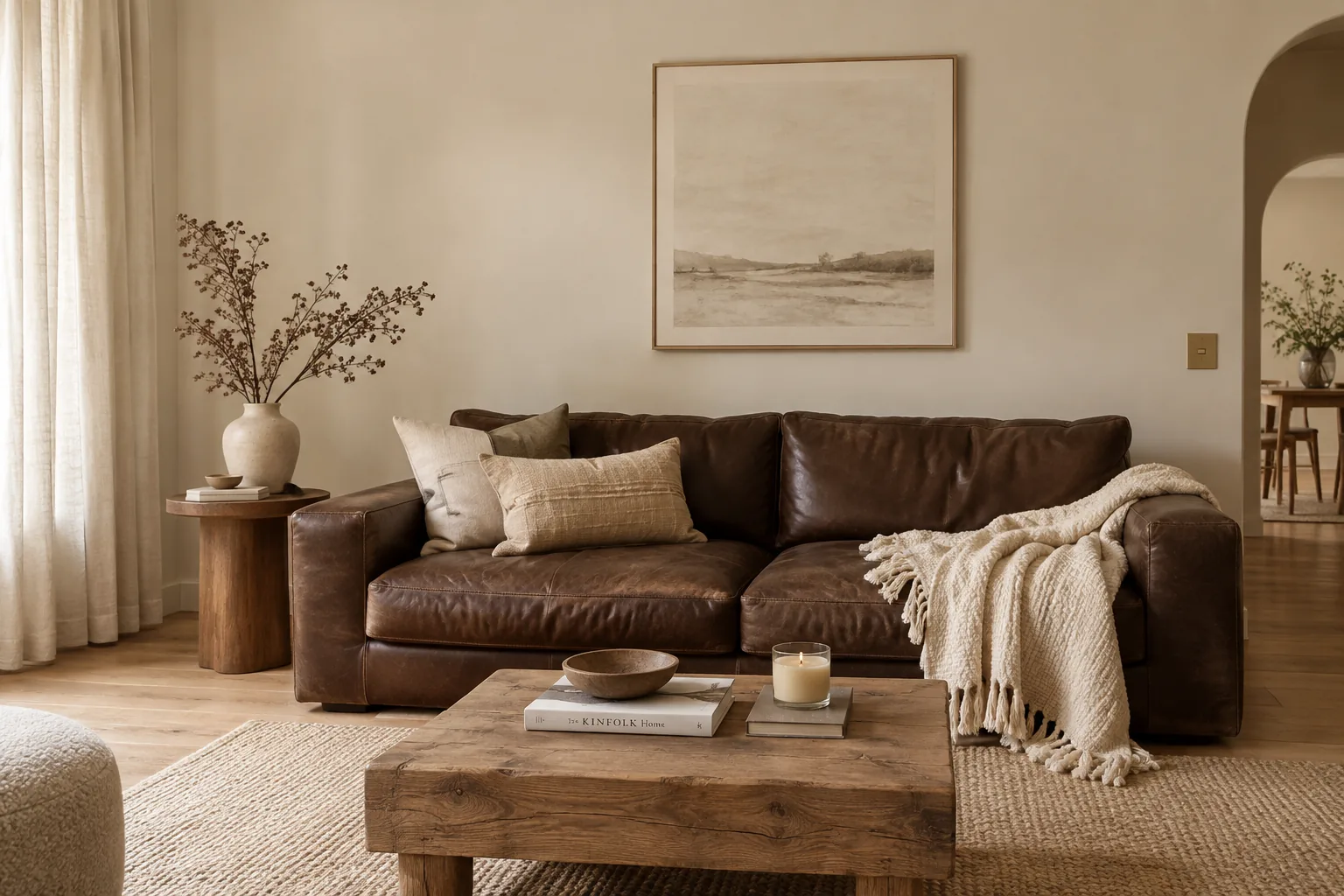 14+ Cozy Dark Brown Couch Living Room Ideas