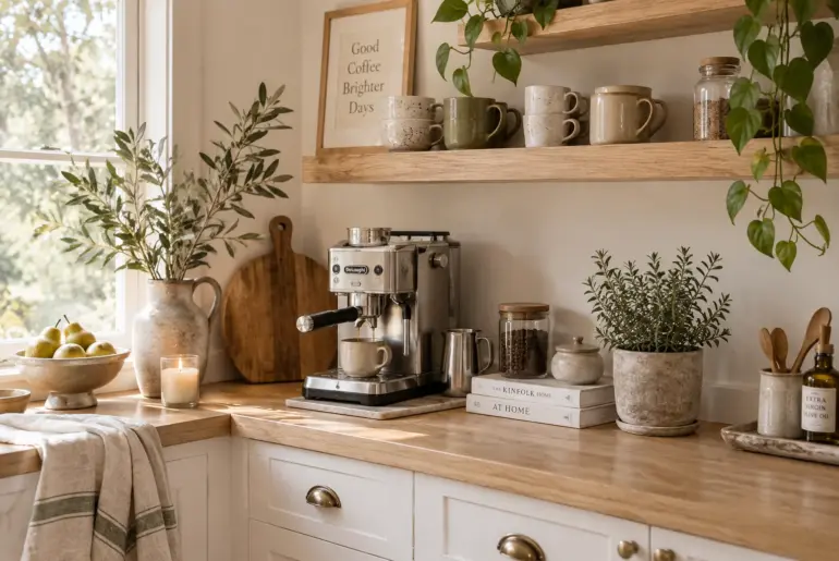 12+ Cozy Coffee Bar Decor Ideas for Your Home