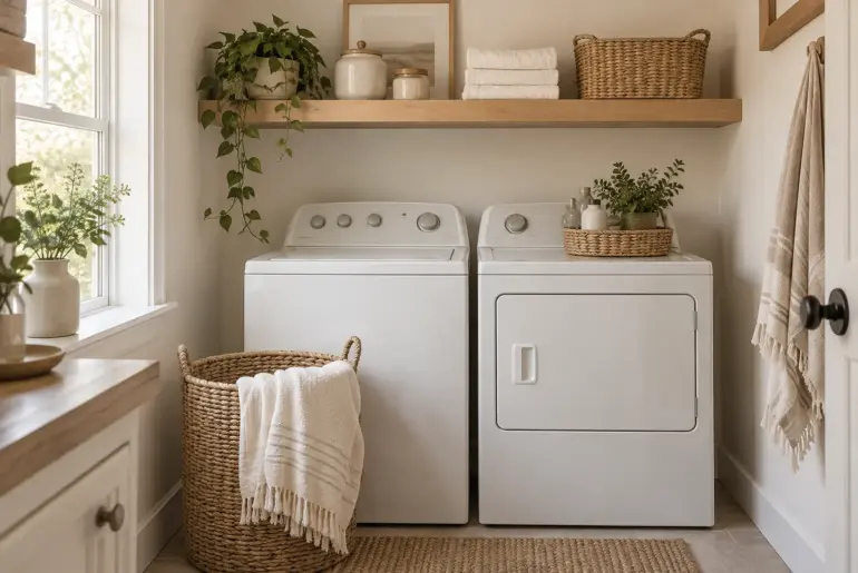 15+ Brilliant Small Laundry Room With Top Loading Washer Ideas
