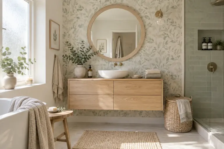 15+ Stunning Bathroom Wallpaper Ideas for Your Home