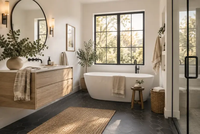 17+ Timeless Black and White Bathroom Ideas