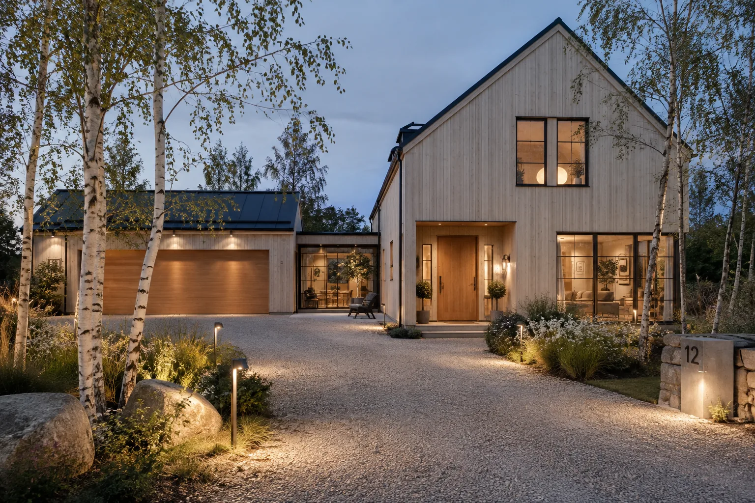 16+ Gorgeous Driveway Lighting Ideas for Your Yard