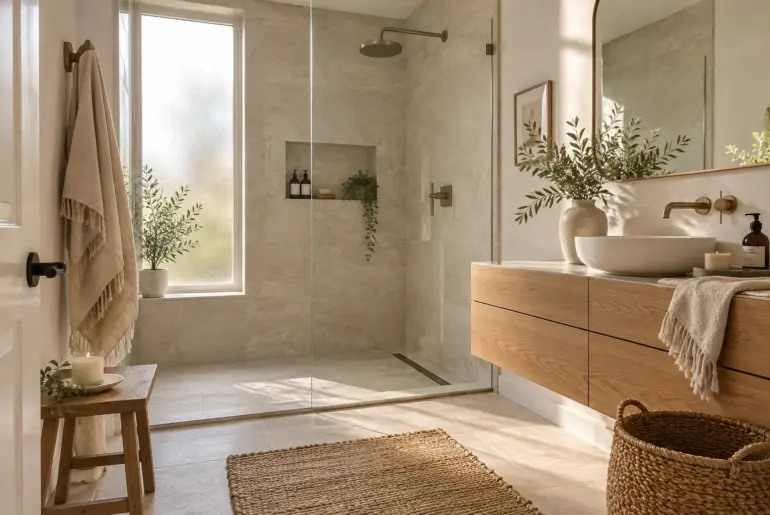 9+ Brilliant Master Bathroom Walk In Shower Ideas