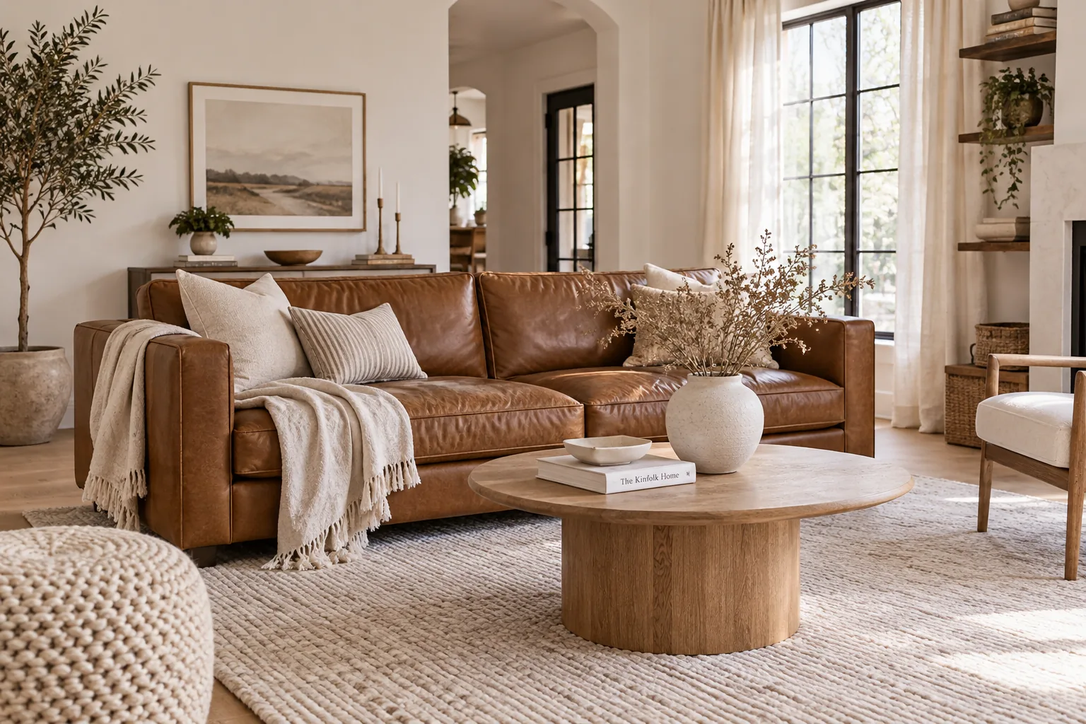 13+ Cozy Living Room Decor Brown Leather Sofa Ideas