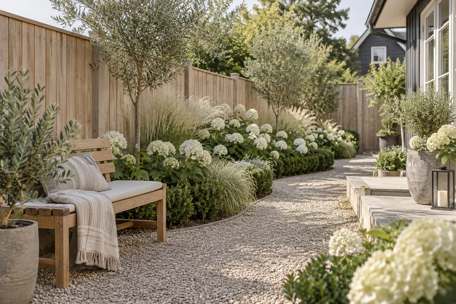 14+ Brilliant Simple Fence Line Landscaping Ideas
