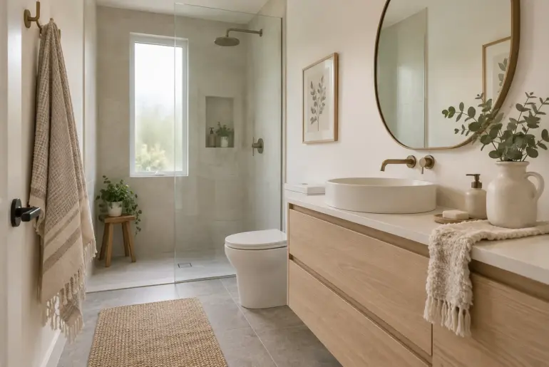 17+ Brilliant Limited Space Small Bathroom Designs with Shower