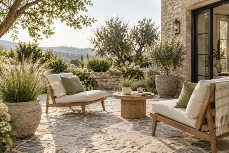12+ Rustic Stone Patio Ideas for Your Backyard