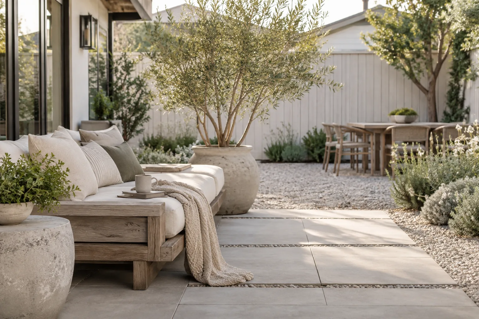 9+ Sleek Modern Backyard No Grass Ideas